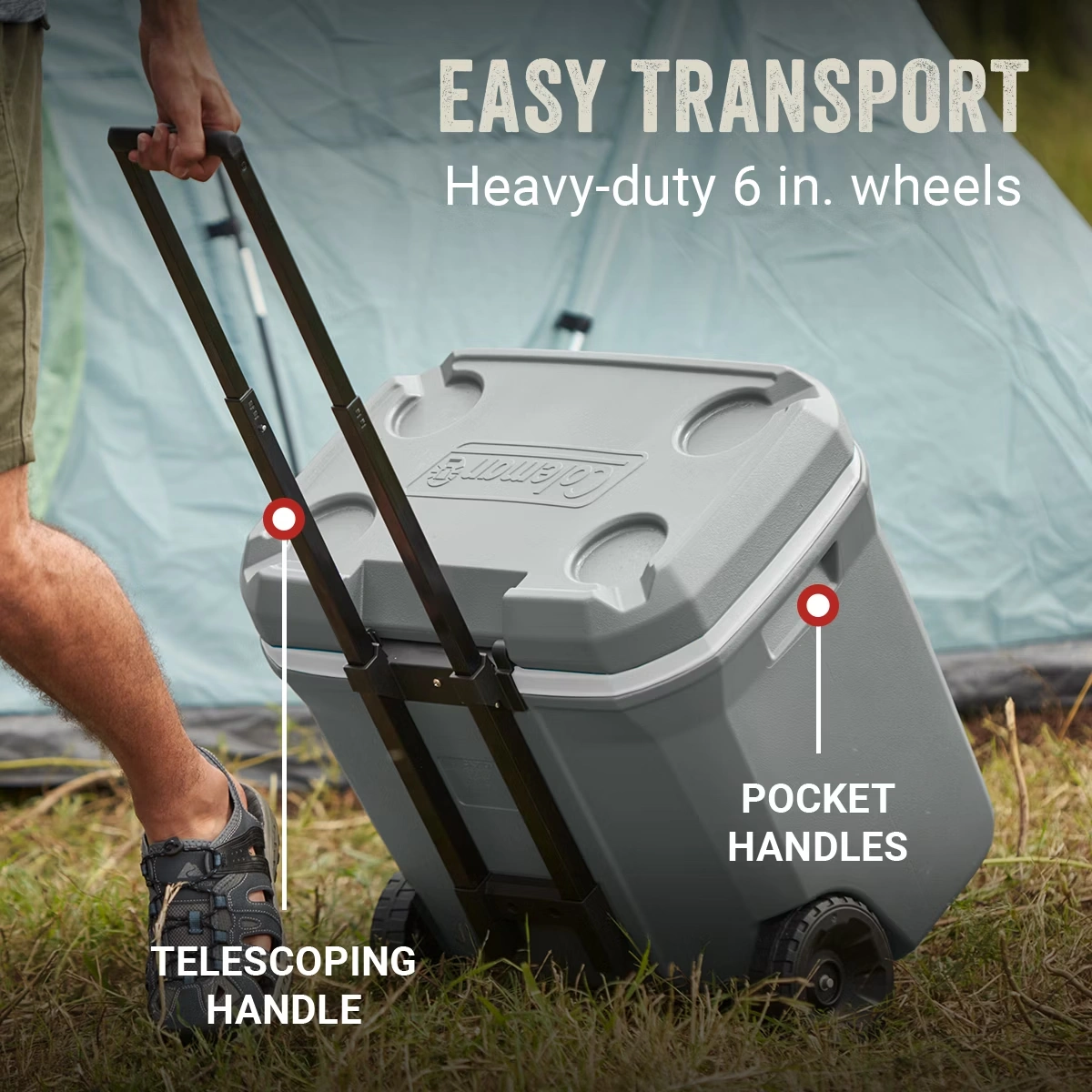 Classic Series™ 65-Quart Wheeled Cooler Rock