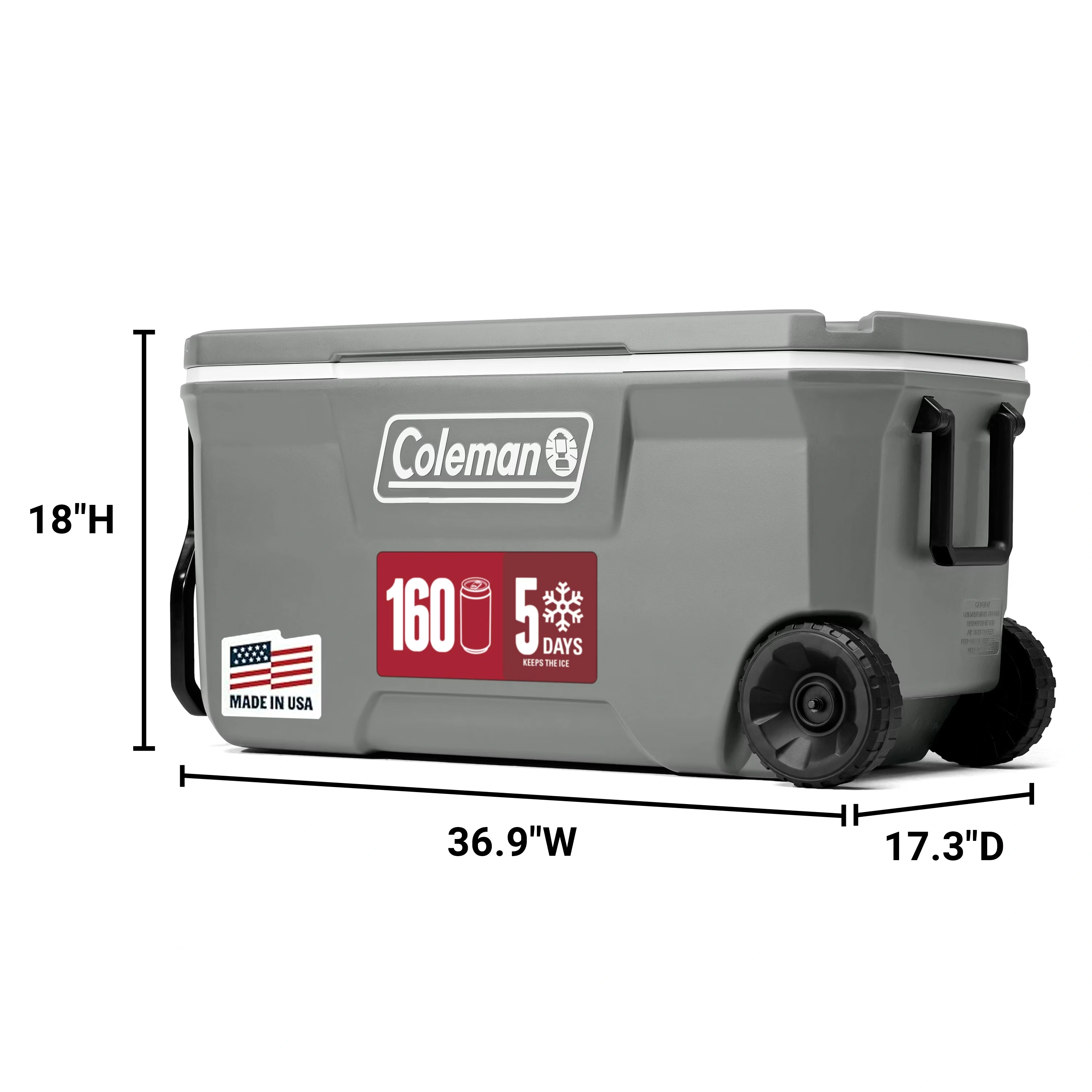 Classic Series 100-Quart Wheeled Cooler Rock