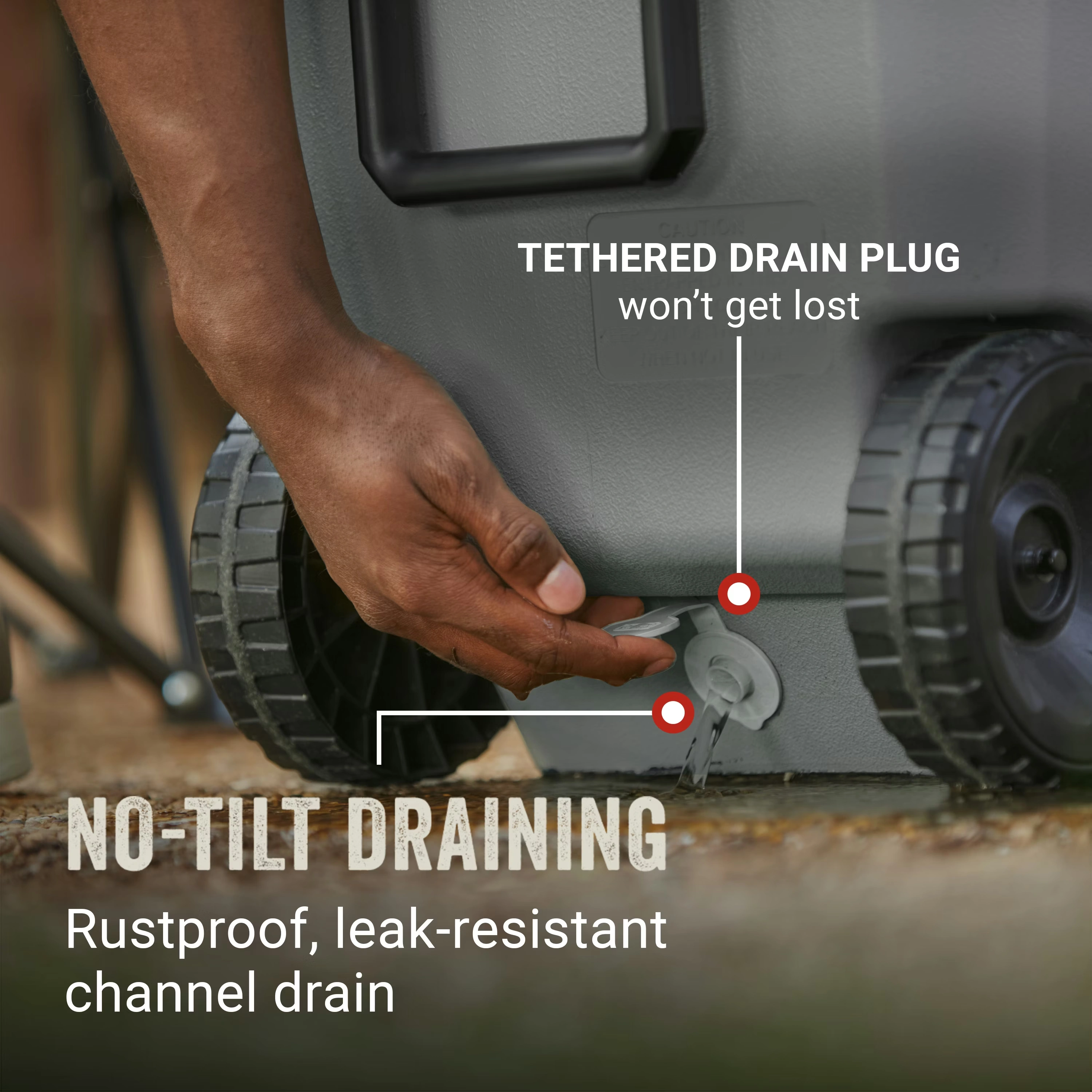 Classic Series 100-Quart Wheeled Cooler Rock 4 Classic Series 100-Quart Wheeled Cooler Rock