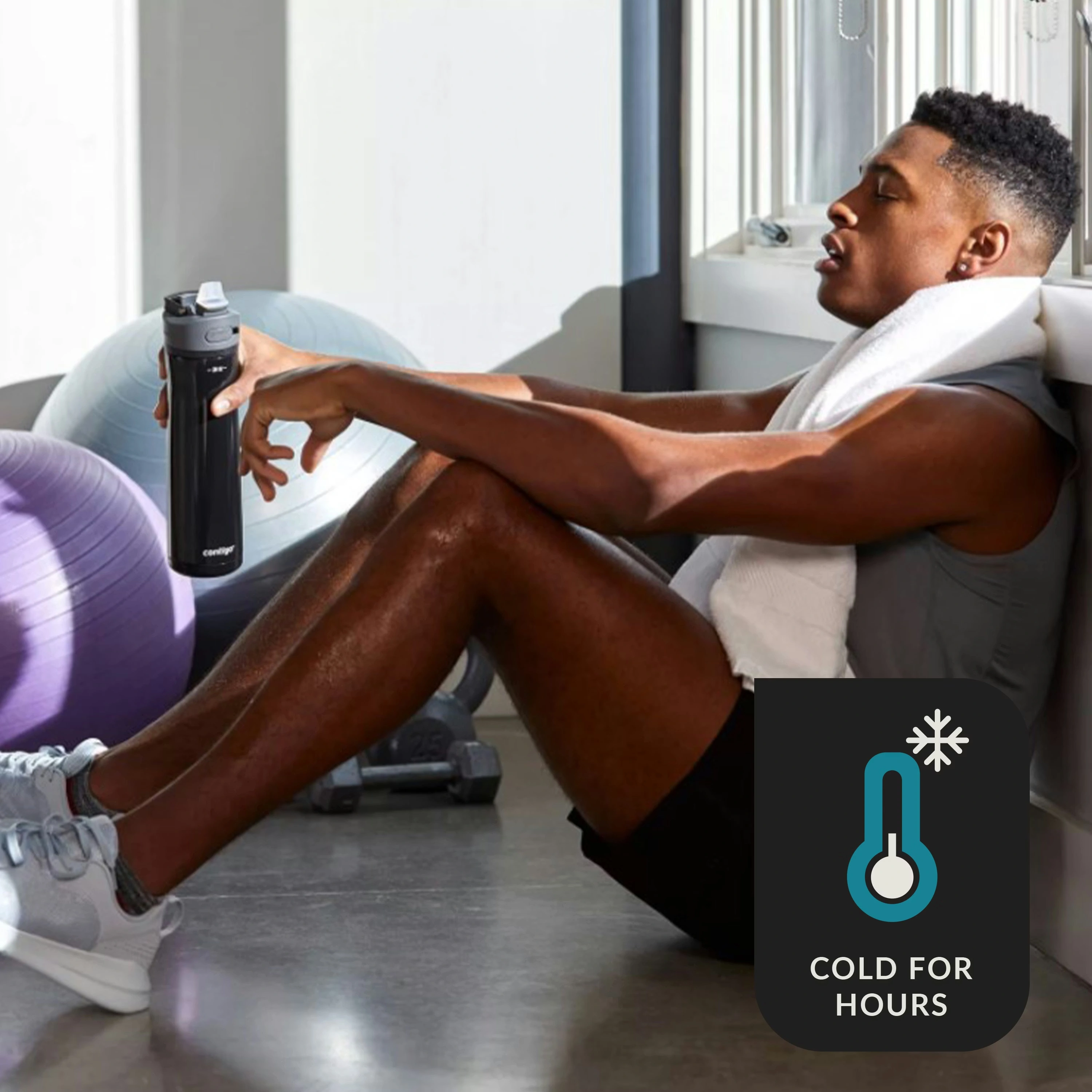 Contigo® Ashland Chill 2.0 Stainless Steel Water Bottle with AUTOSPOUT® Lid, 24oz Licorice