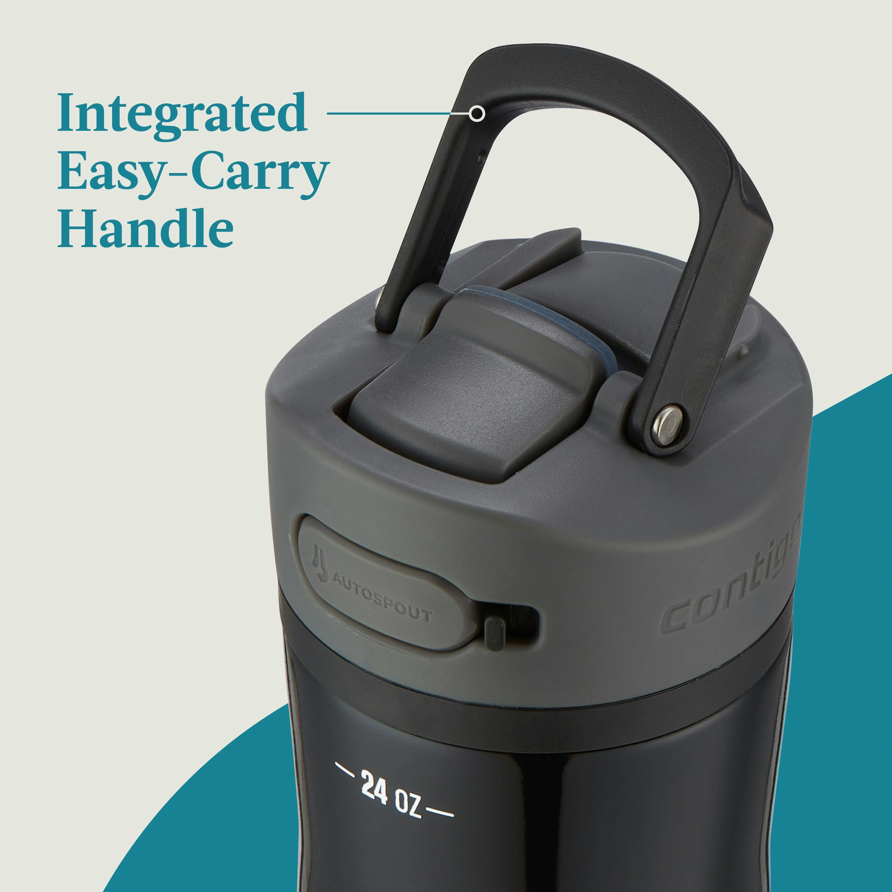 Contigo® Ashland Chill 2.0 Stainless Steel Water Bottle with AUTOSPOUT® Lid, 24oz Licorice