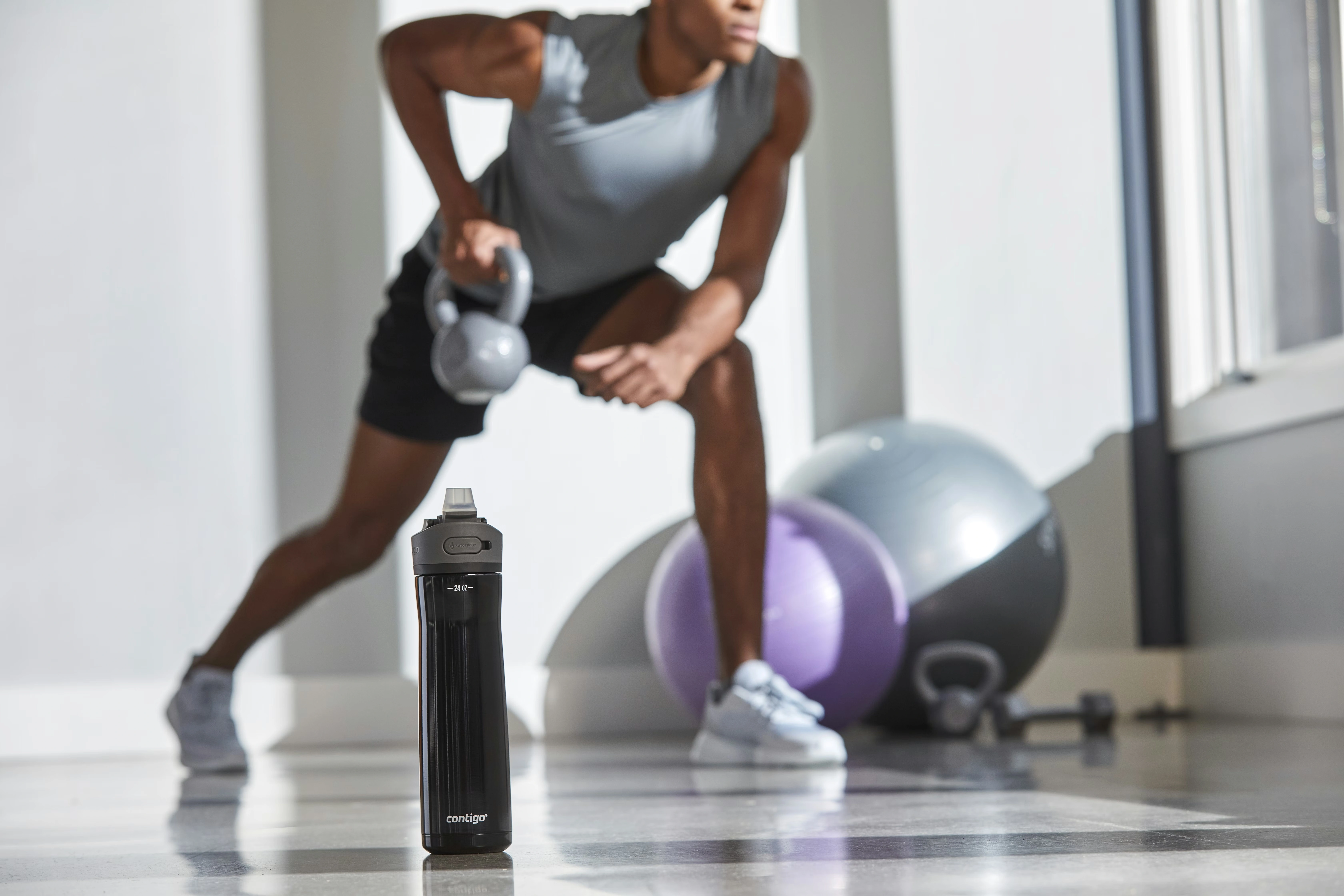 Contigo® Ashland Chill 2.0 Stainless Steel Water Bottle with AUTOSPOUT® Lid, 24oz Licorice