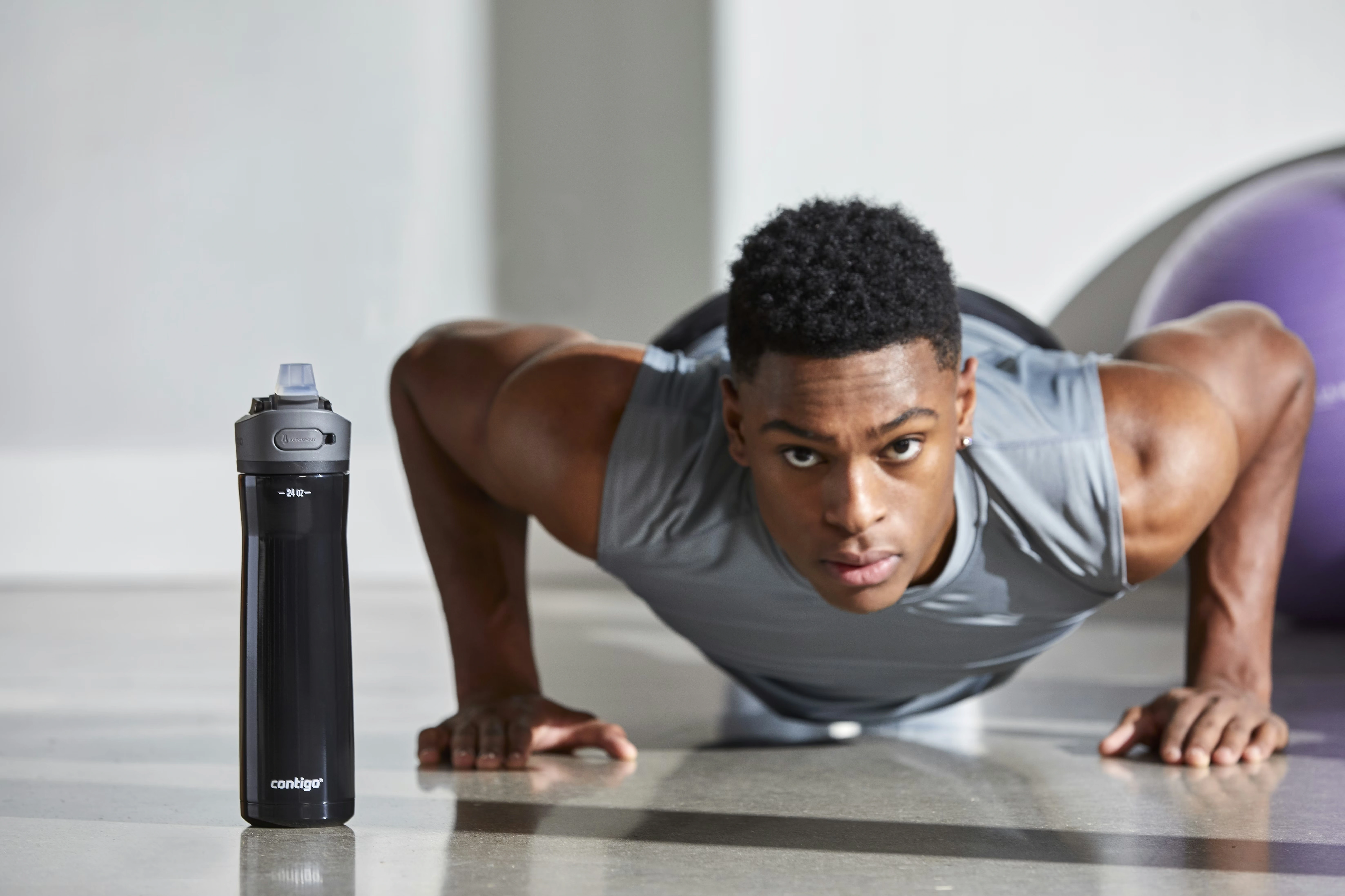 Contigo® Ashland Chill 2.0 Stainless Steel Water Bottle with AUTOSPOUT® Lid, 24oz Licorice