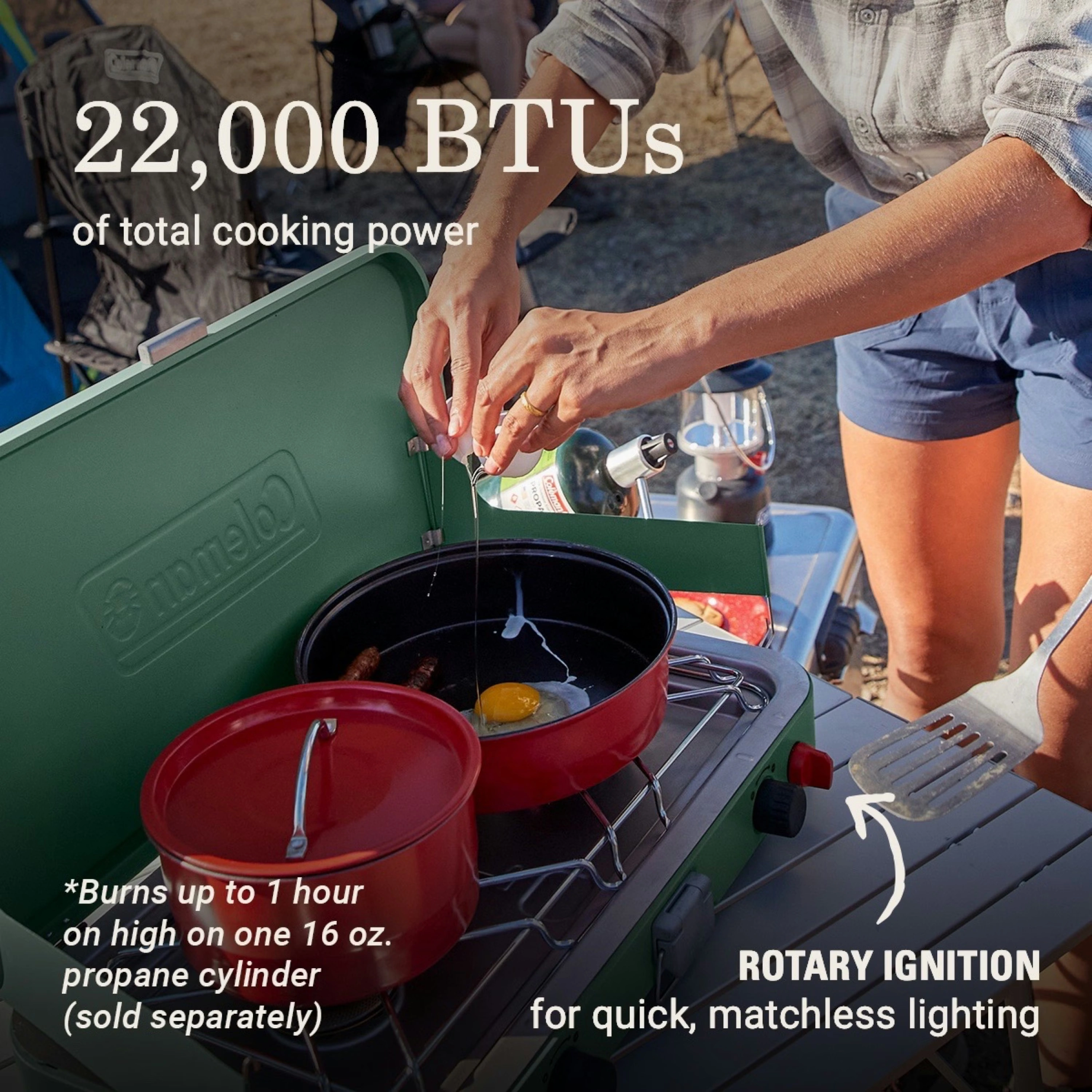 Cascade™ 222 2-Burner Camping Stove