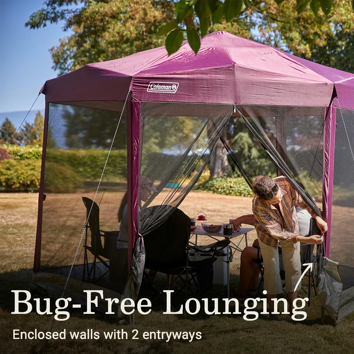 Back Home™ 10.5 x 9 Screen Canopy Tent Blackberry 3 Back Home™ 10.5 x 9 Screen Canopy Tent Blackberry