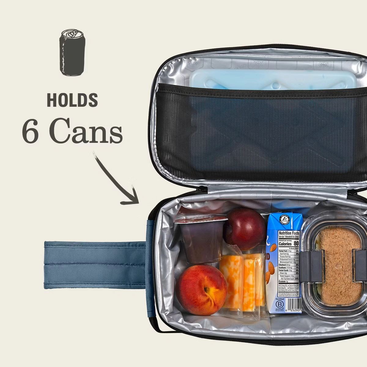 TranslatR™ 6-Can Convertible Soft-Sided Cooler Sling Blue 6 TranslatR™ 6-Can Convertible Soft-Sided Cooler Sling Blue