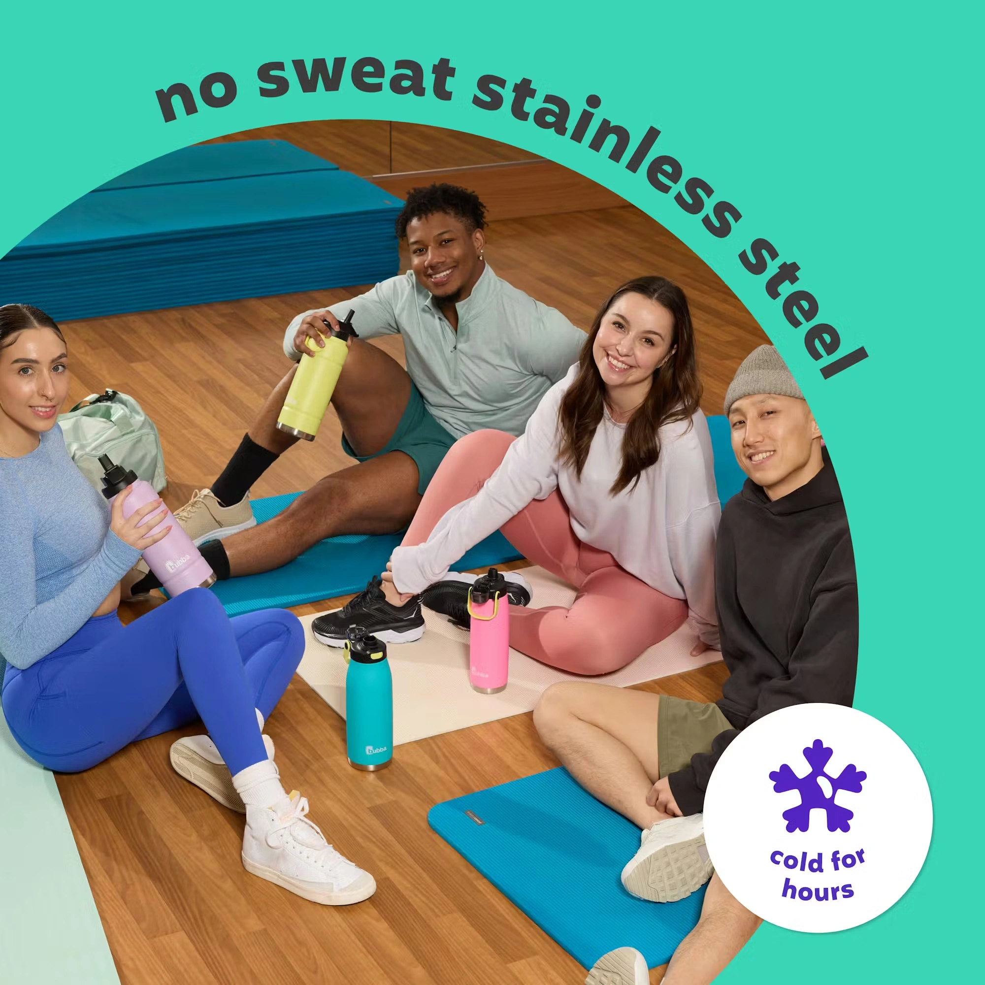 bubba Radiant Water Bottle with Straw, 40oz Scuba