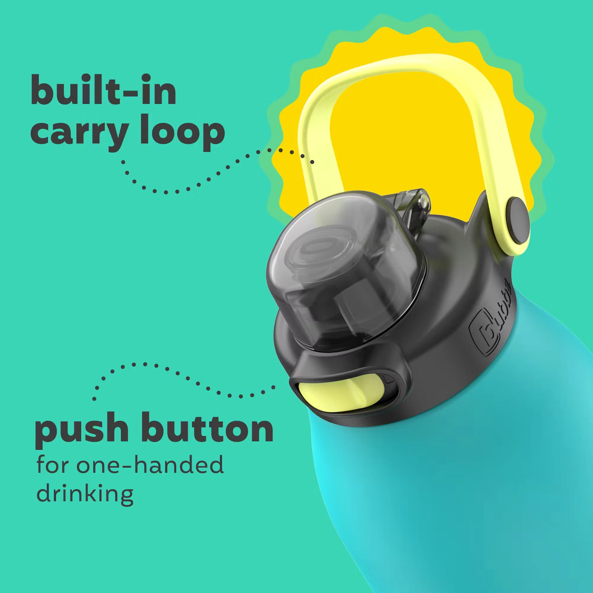 bubba Radiant Water Bottle with Straw, 40oz Scuba