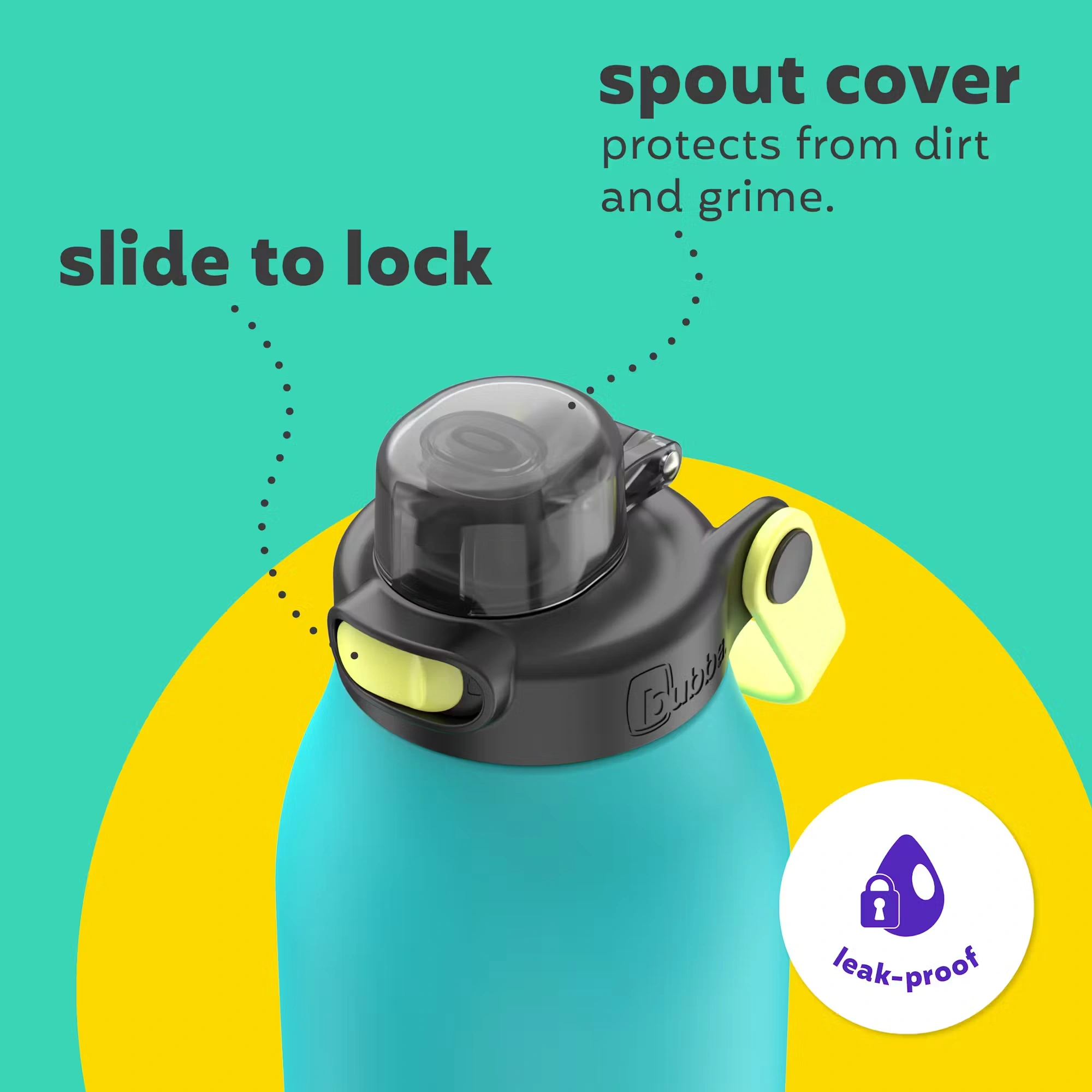 bubba Radiant Water Bottle with Straw, 40oz Scuba