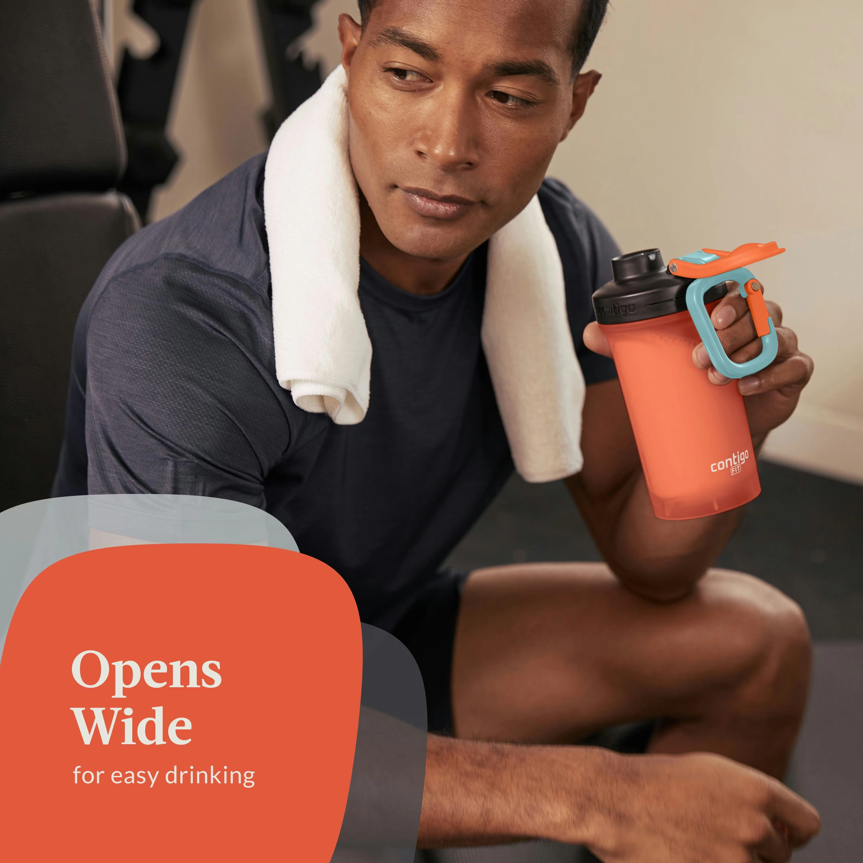 Contigo® Fit Shake & Go 2.0 Shaker Bottle, 20 fl oz. Cayenne 5 Contigo® Fit Shake & Go 2.0 Shaker Bottle, 20 fl oz. Cayenne