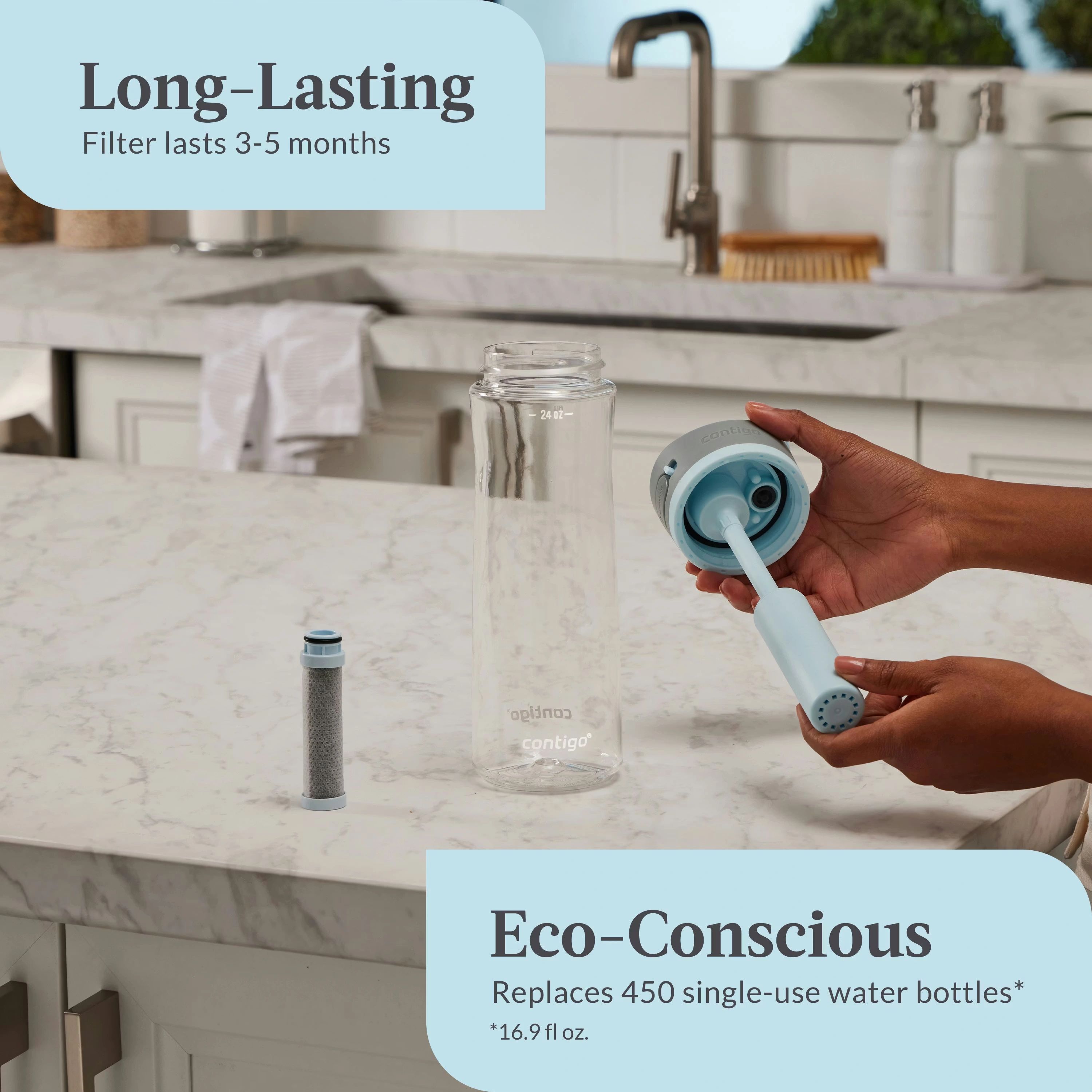 Contigo® Wells Straw Filtration Tritan Water Bottle with AUTOSPOUT® LID, 24oz Salt 3 Contigo® Wells Straw Filtration Tritan Water Bottle with AUTOSPOUT® LID, 24oz Salt