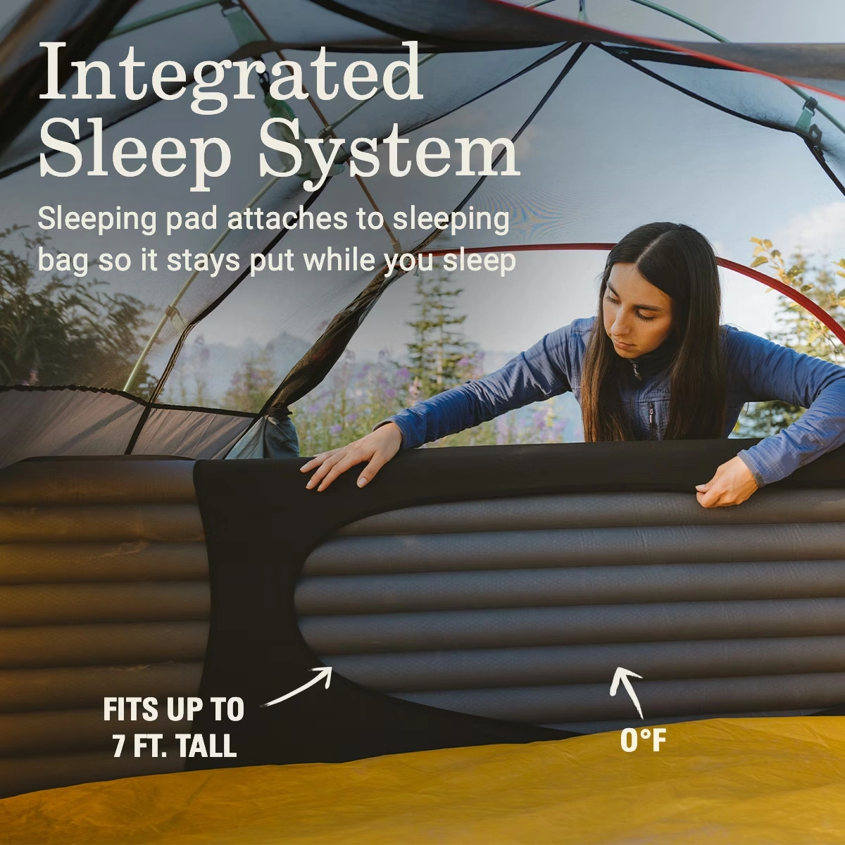 PEAK1™ 0°F Mummy Down Sleeping Bag - Long