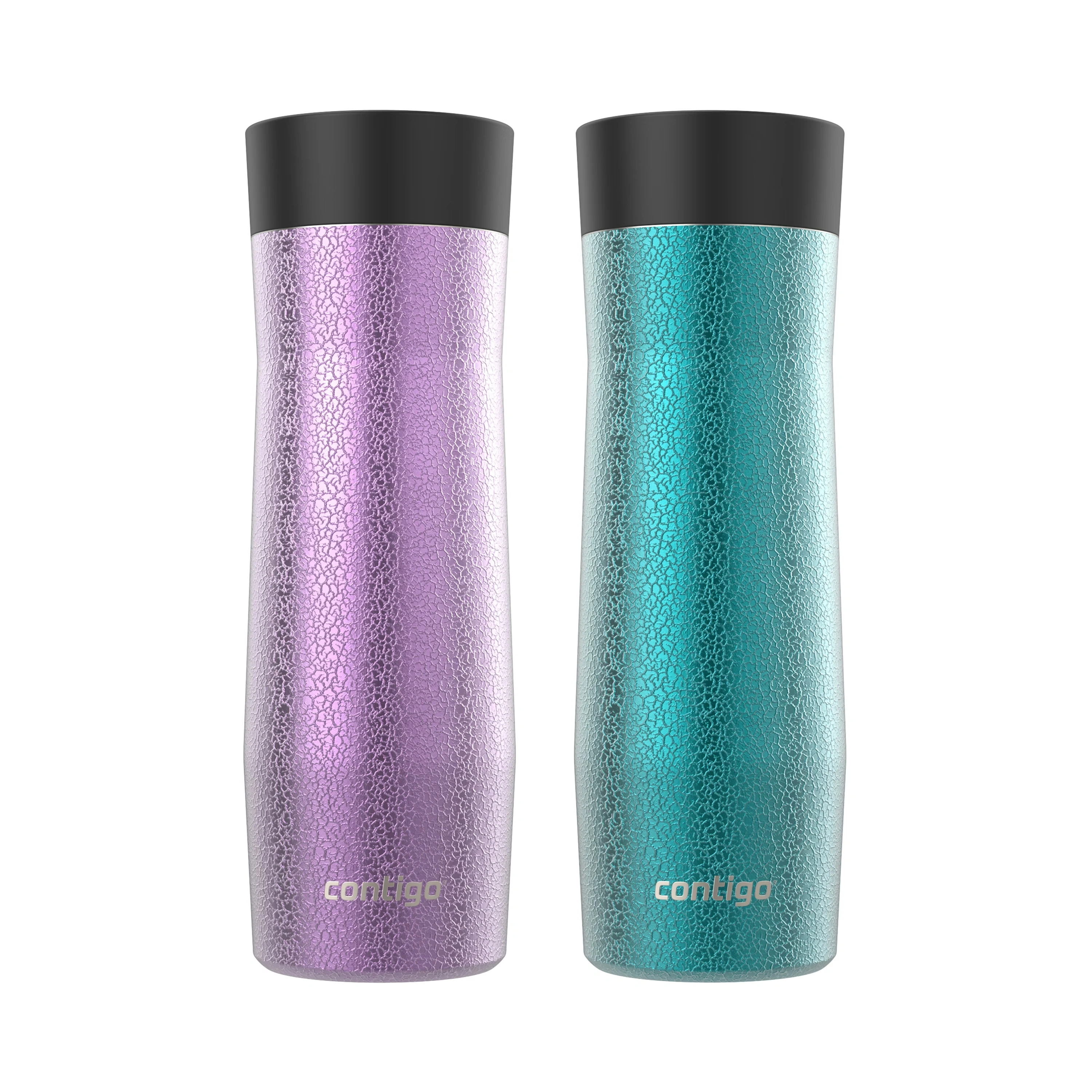Contigo® West Loop 3.0 Stainless Steel Travel Mug with AUTOSEAL® Lid, 20oz, 2-Pack Crystal Pansy & Crystal Juniper