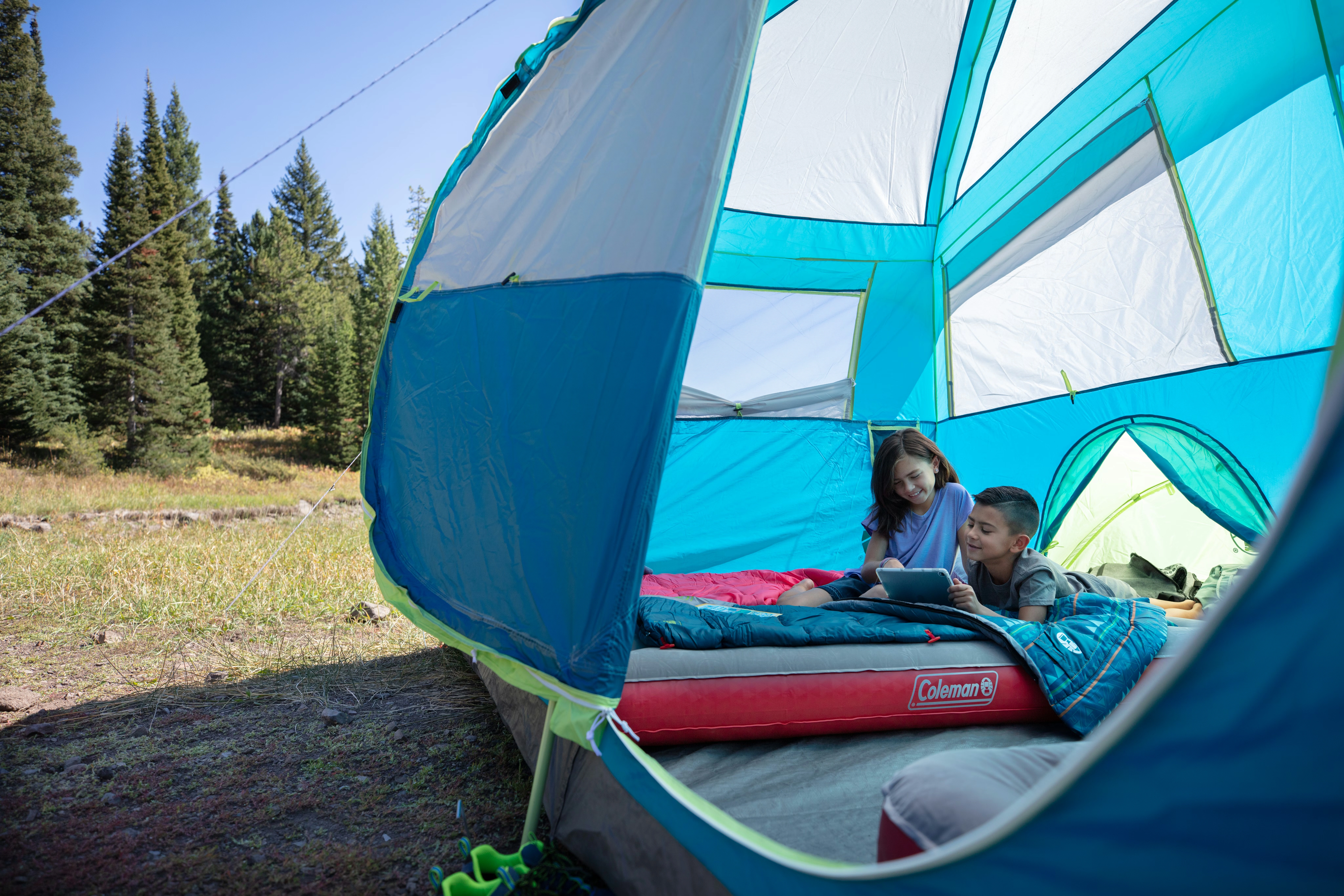 Kids 50°F Cool-Weather Sleeping Bag Teal 5 Kids 50°F Cool-Weather Sleeping Bag Teal