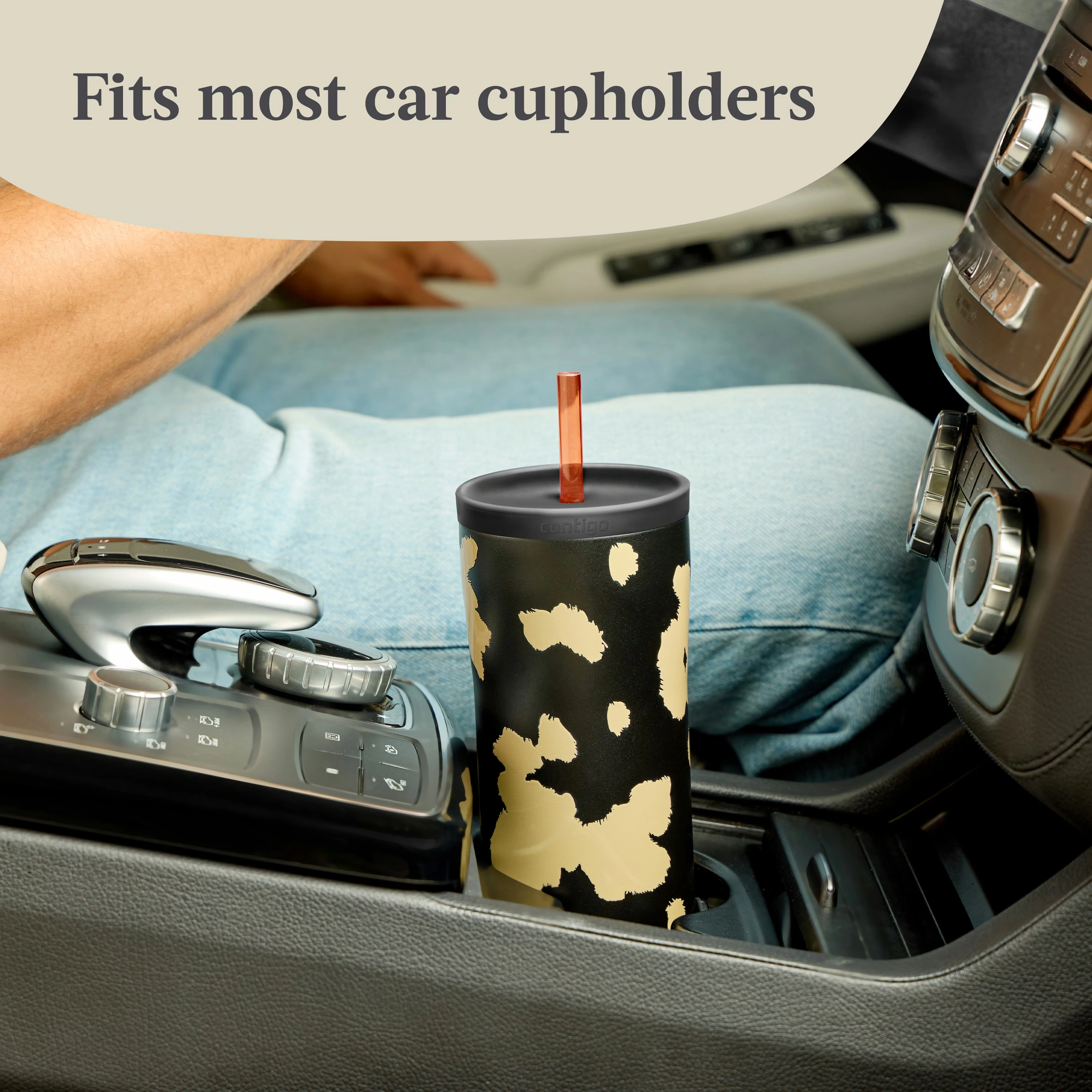 Contigo® x Ally Love Streeterville 2.0 Stainless Steel Tumbler with Straw, 24oz Licorice