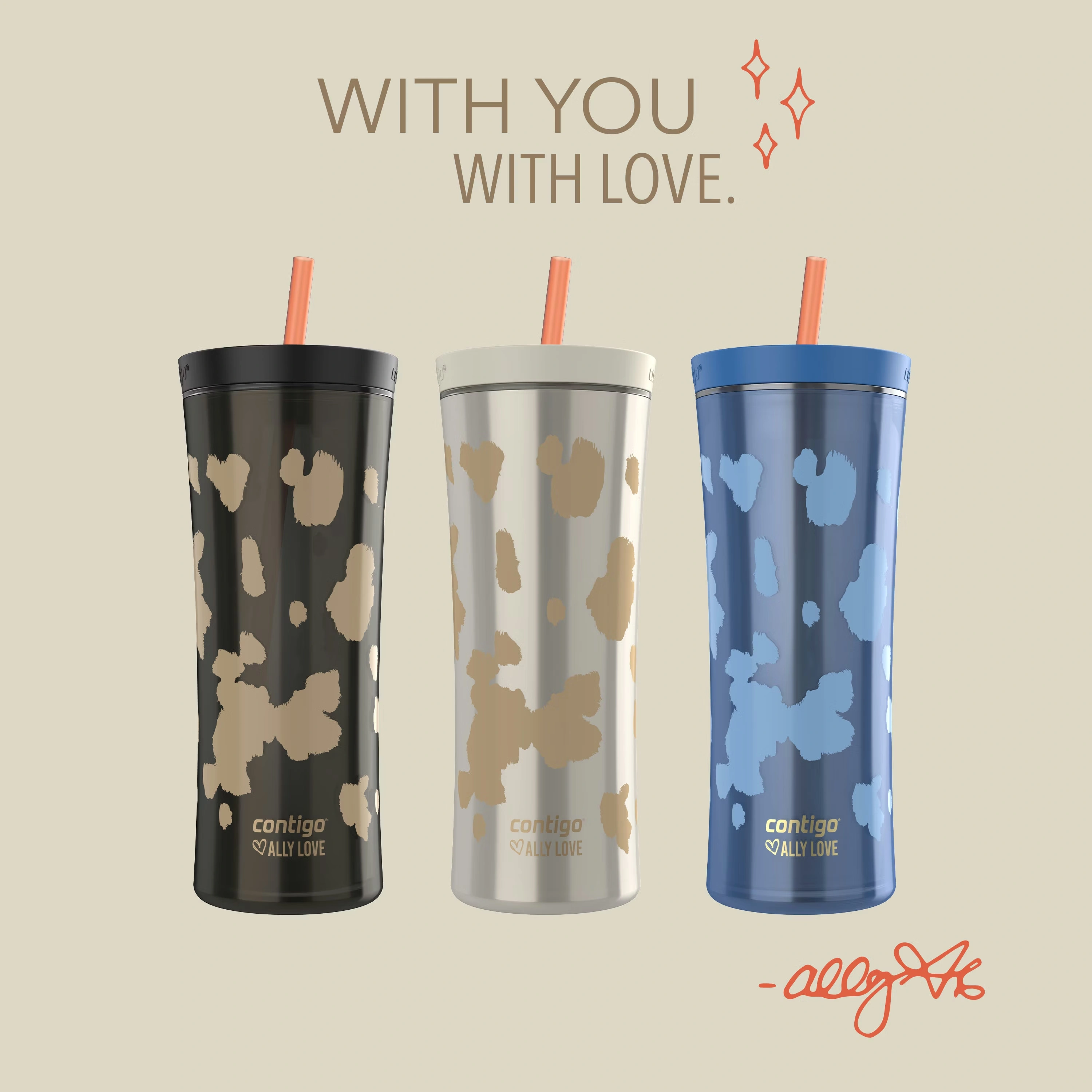 Contigo® x Ally Love Streeterville AUTOCLOSE® Shake & Go® Tumbler, 20oz Oatmilk 8 Contigo® x Ally Love Streeterville AUTOCLOSE® Shake & Go® Tumbler, 20oz Oatmilk