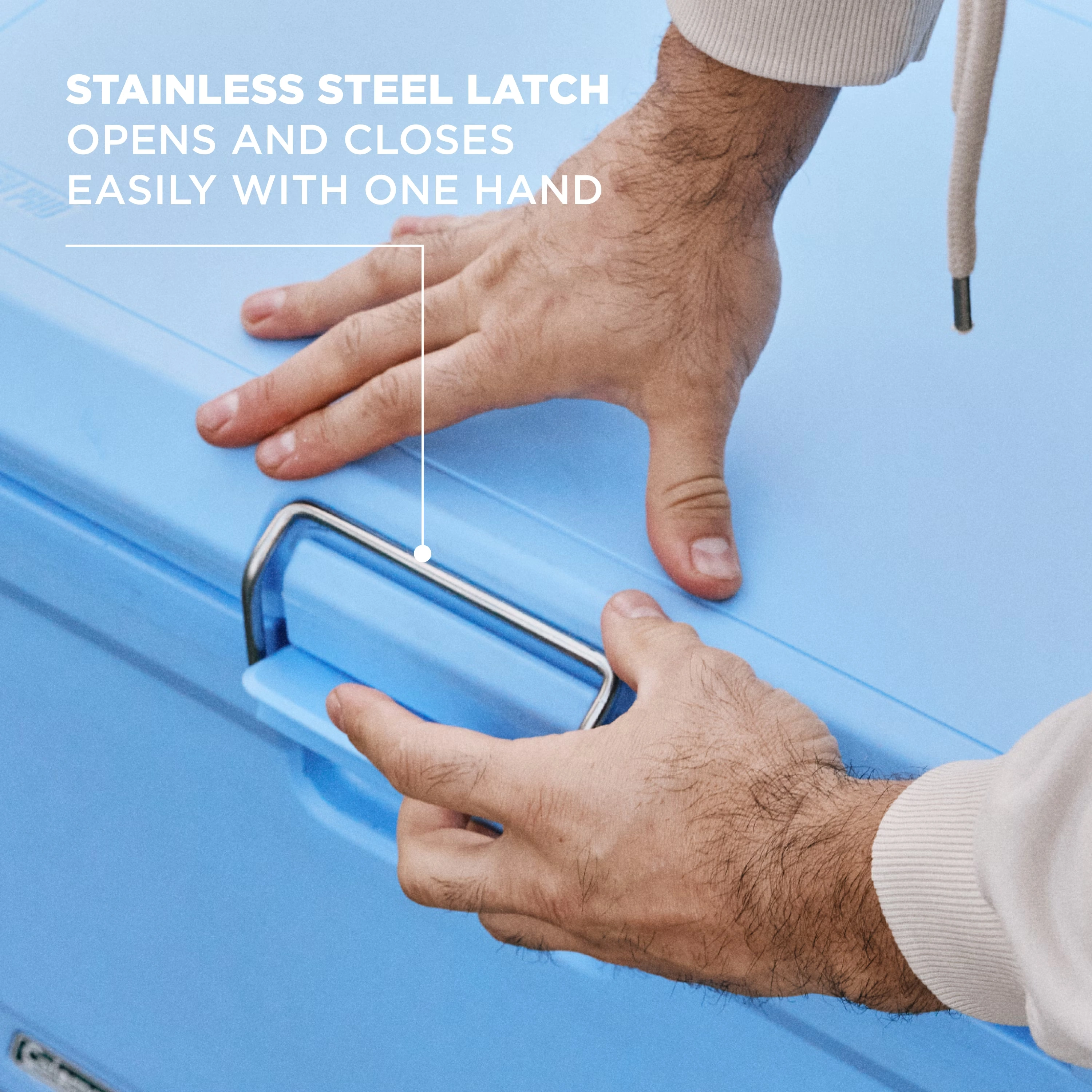 Coleman® Pro 55-Quart Wheeled Hard Cooler Blue Sky 8 Coleman® Pro 55-Quart Wheeled Hard Cooler Blue Sky