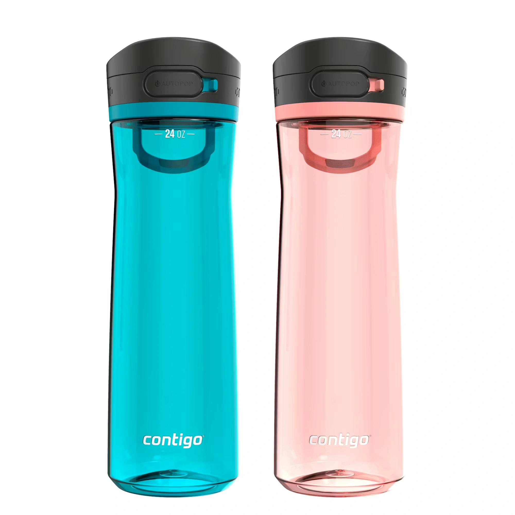 Contigo® Jackson 2.0 Tritan Water Bottle with AUTOPOP® Lid, 24oz, 2-Pack