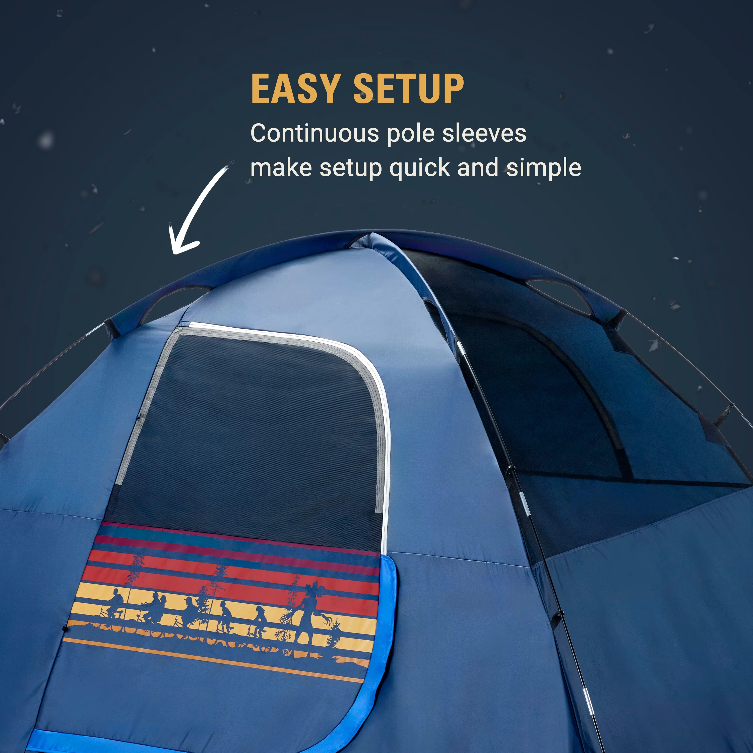 Stranger Things™ 4-Person Dome Tent 5 Stranger Things™ 4-Person Dome Tent