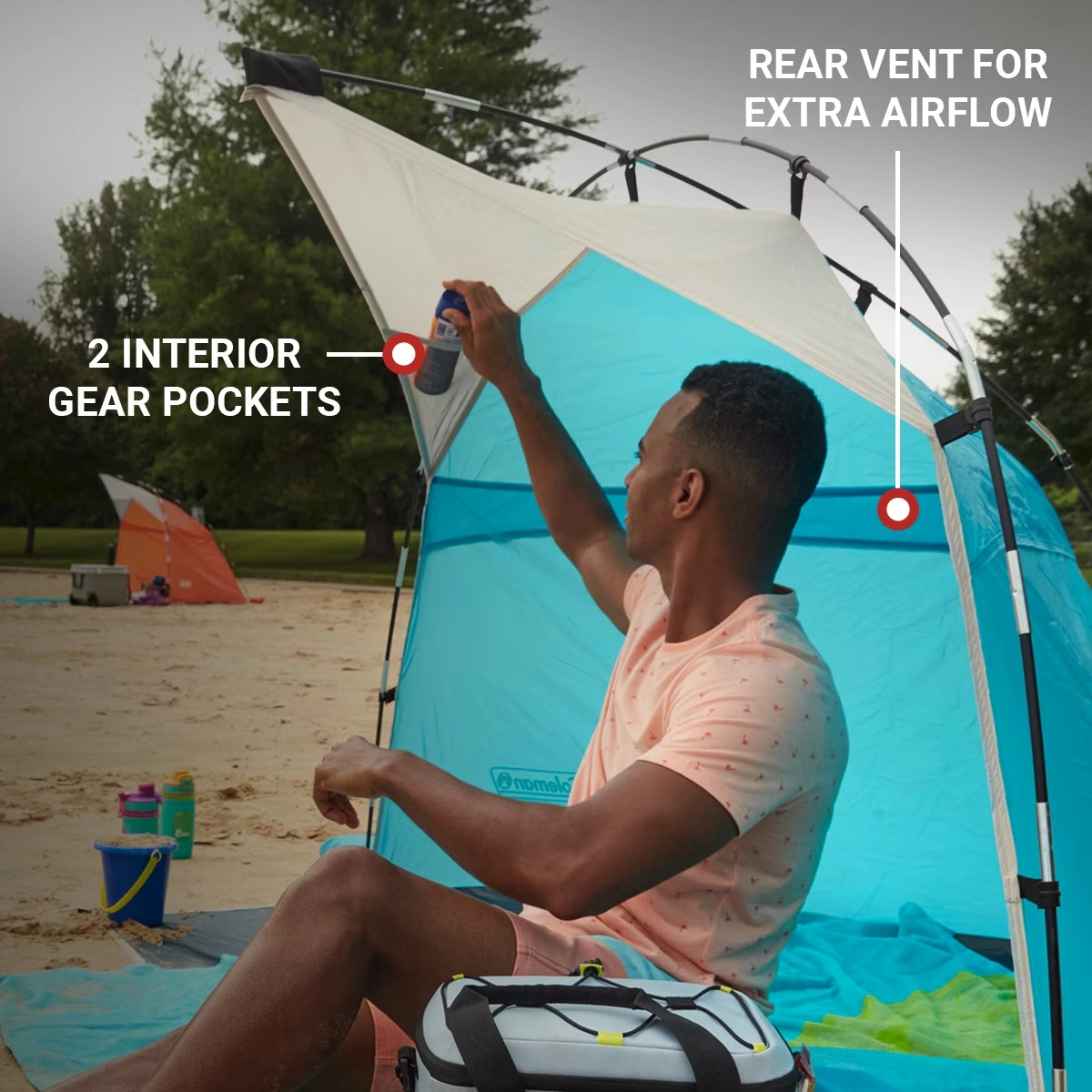 Skyshade™ Small Compact Beach Shade, Caribbean Sea 6 Skyshade™ Small Compact Beach Shade, Caribbean Sea