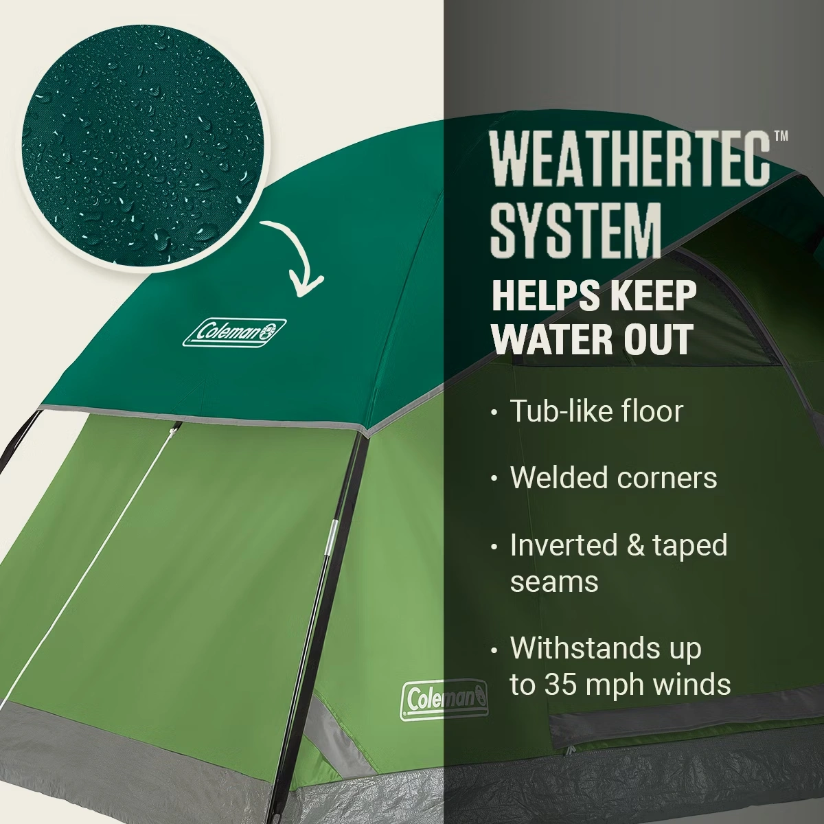 Sundome® 6-Person Camping Tent Spruce Green