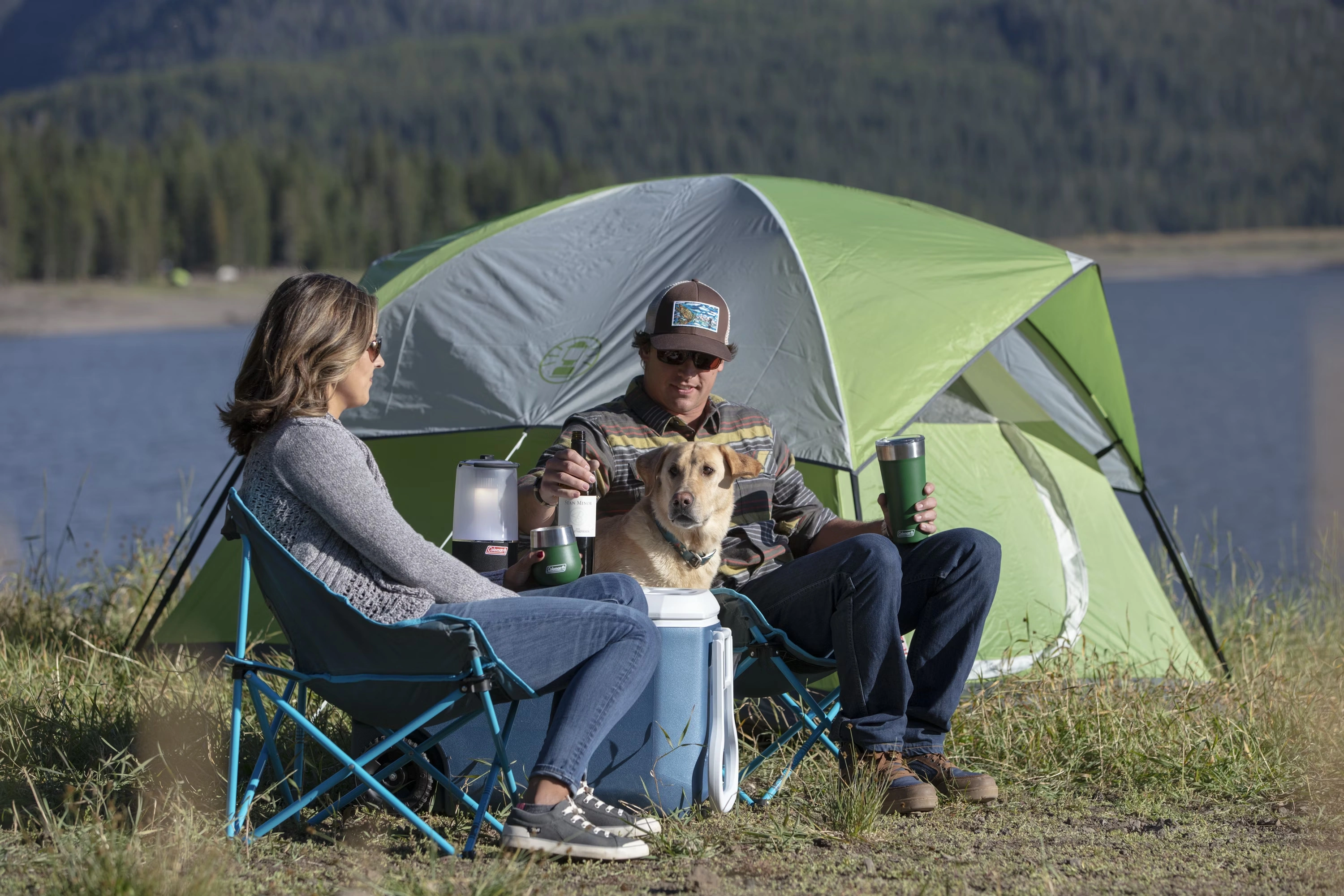 Sundome® 4-Person Camping Tent Palm Green