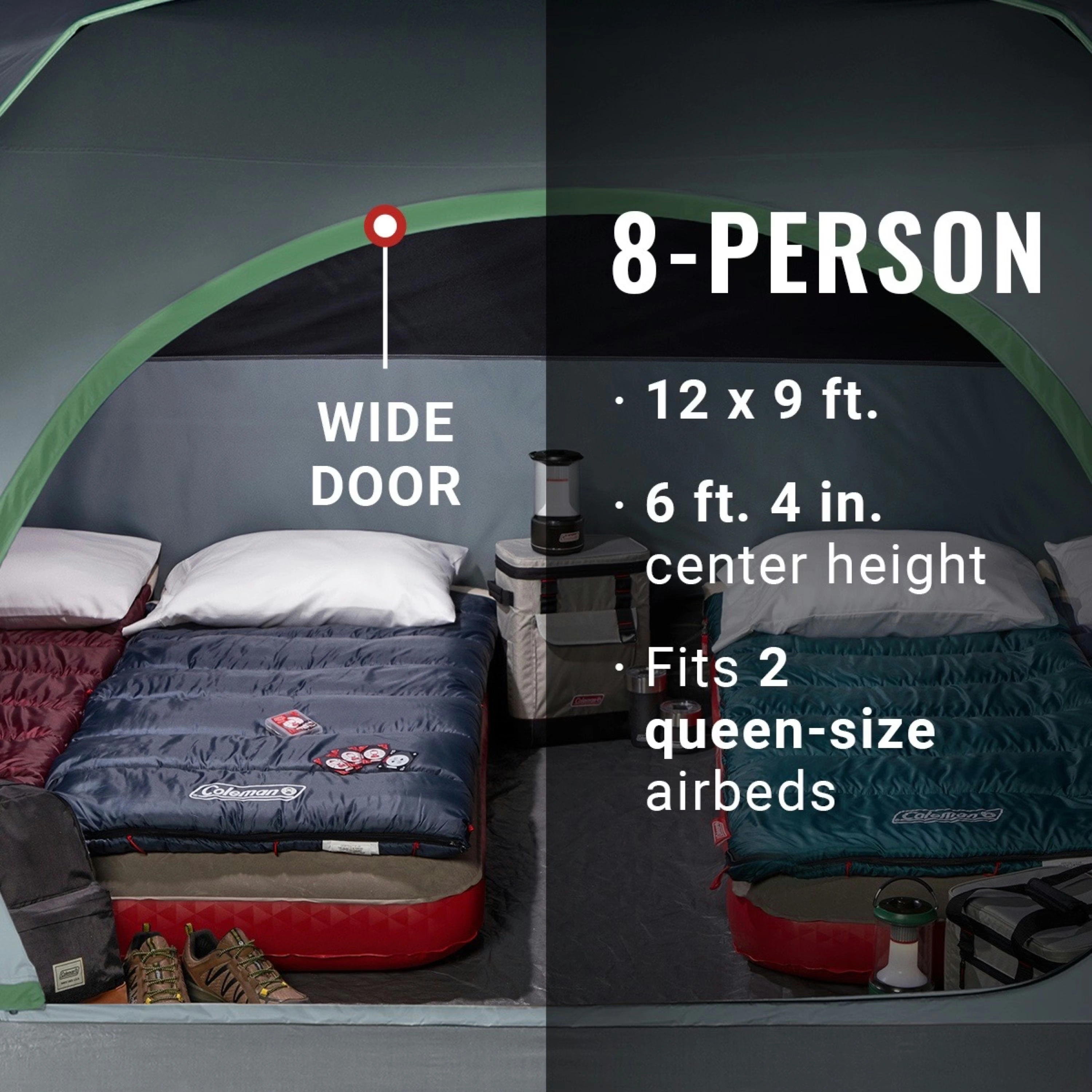 8-Person Skydome™ Camping Tent Blue Nights