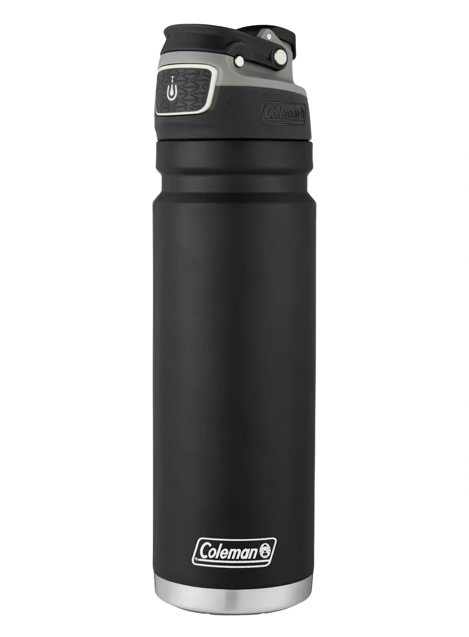 FreeFlow AUTOSEAL® 24 oz Stainless Steel Water Bottle Black 5 FreeFlow AUTOSEAL® 24 oz Stainless Steel Water Bottle Black
