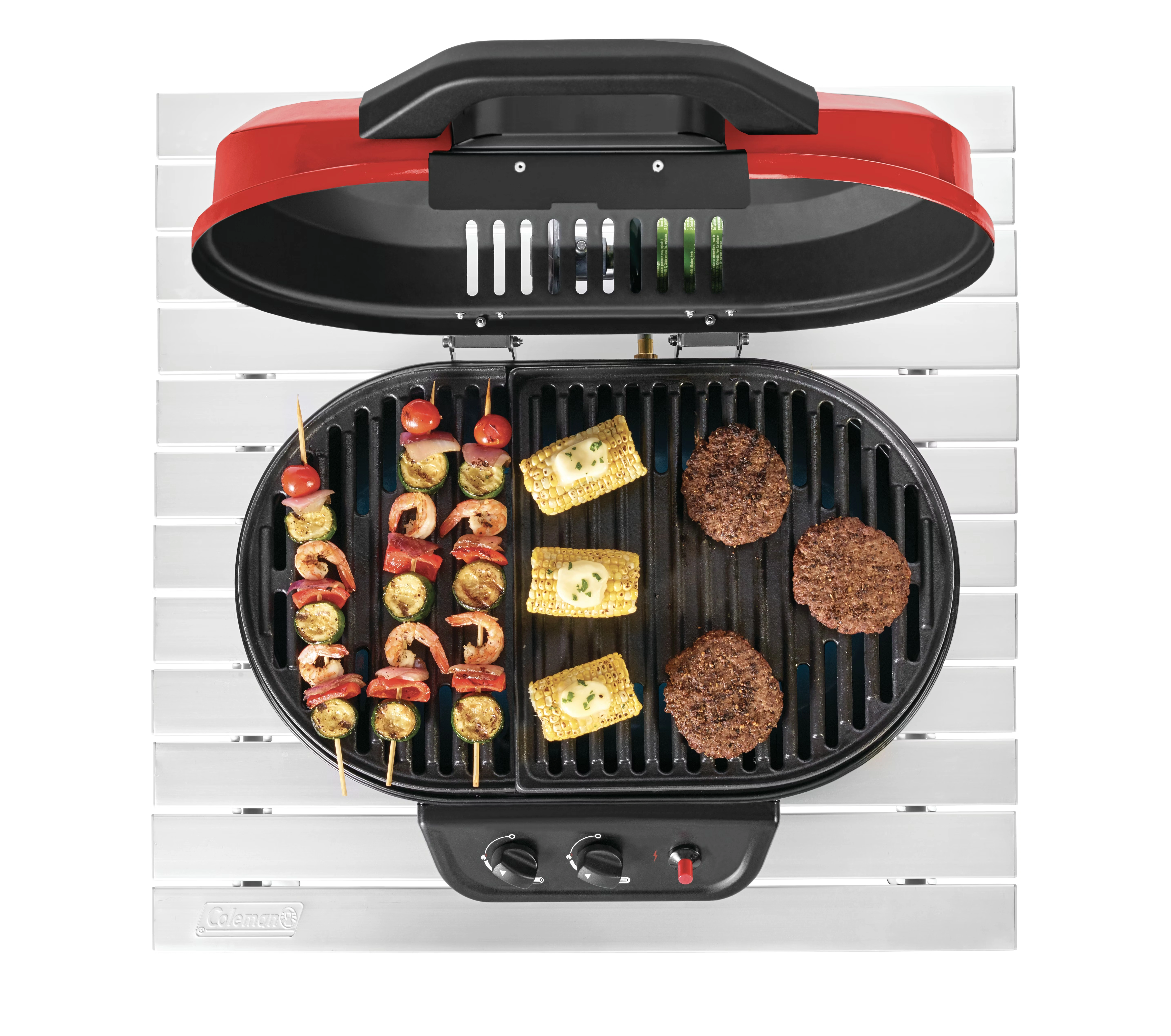 RoadTrip® 225 Portable Tabletop Propane Grill Red