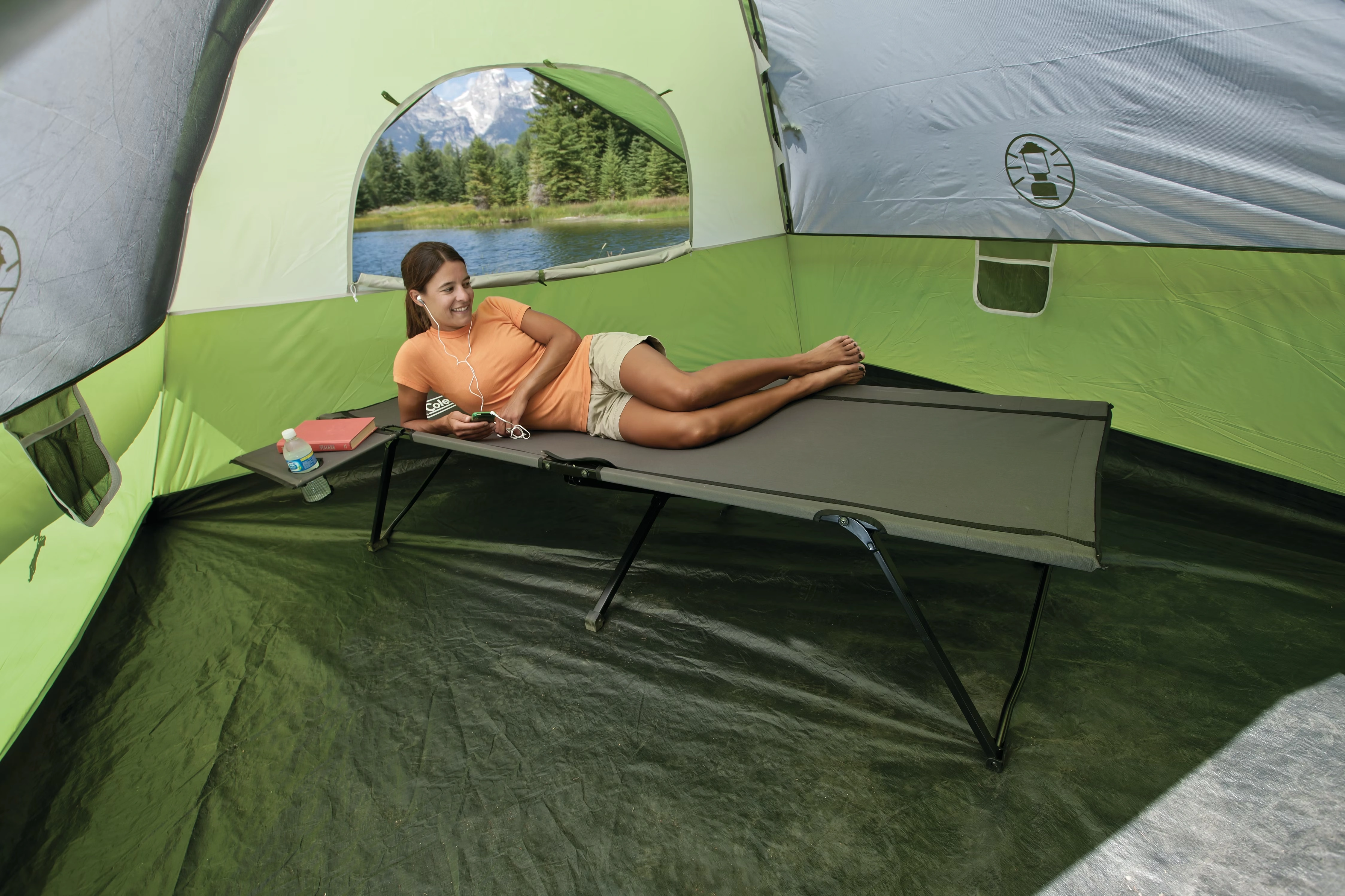 Pack-Away® Camping Cot with Side Table