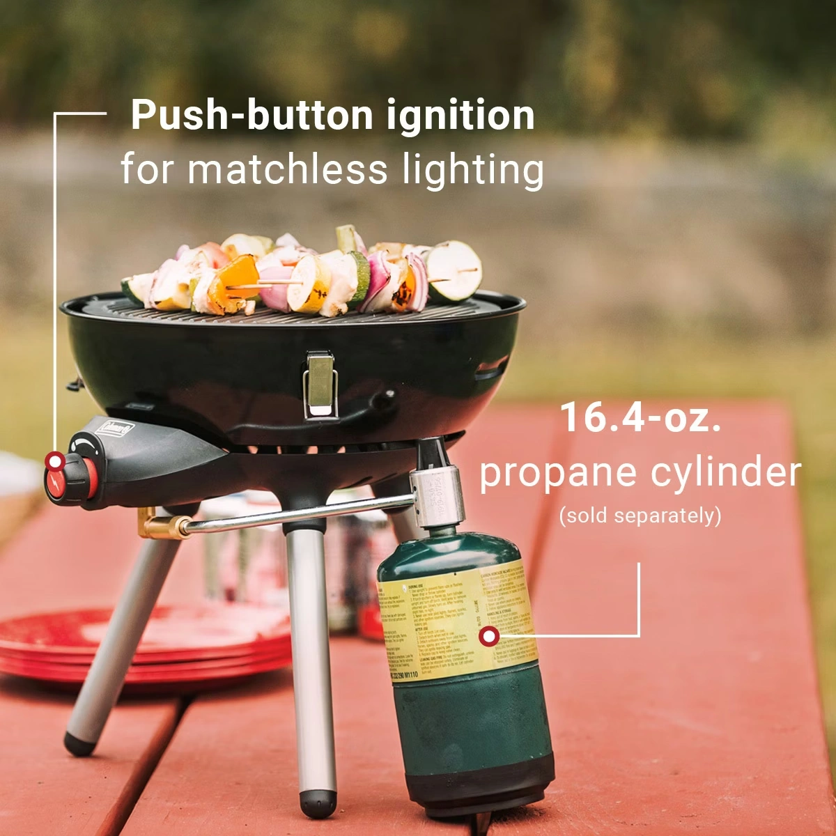 4-in-1 Portable Propane Gas Cooking System Black 7 4-in-1 Portable Propane Gas Cooking System Black