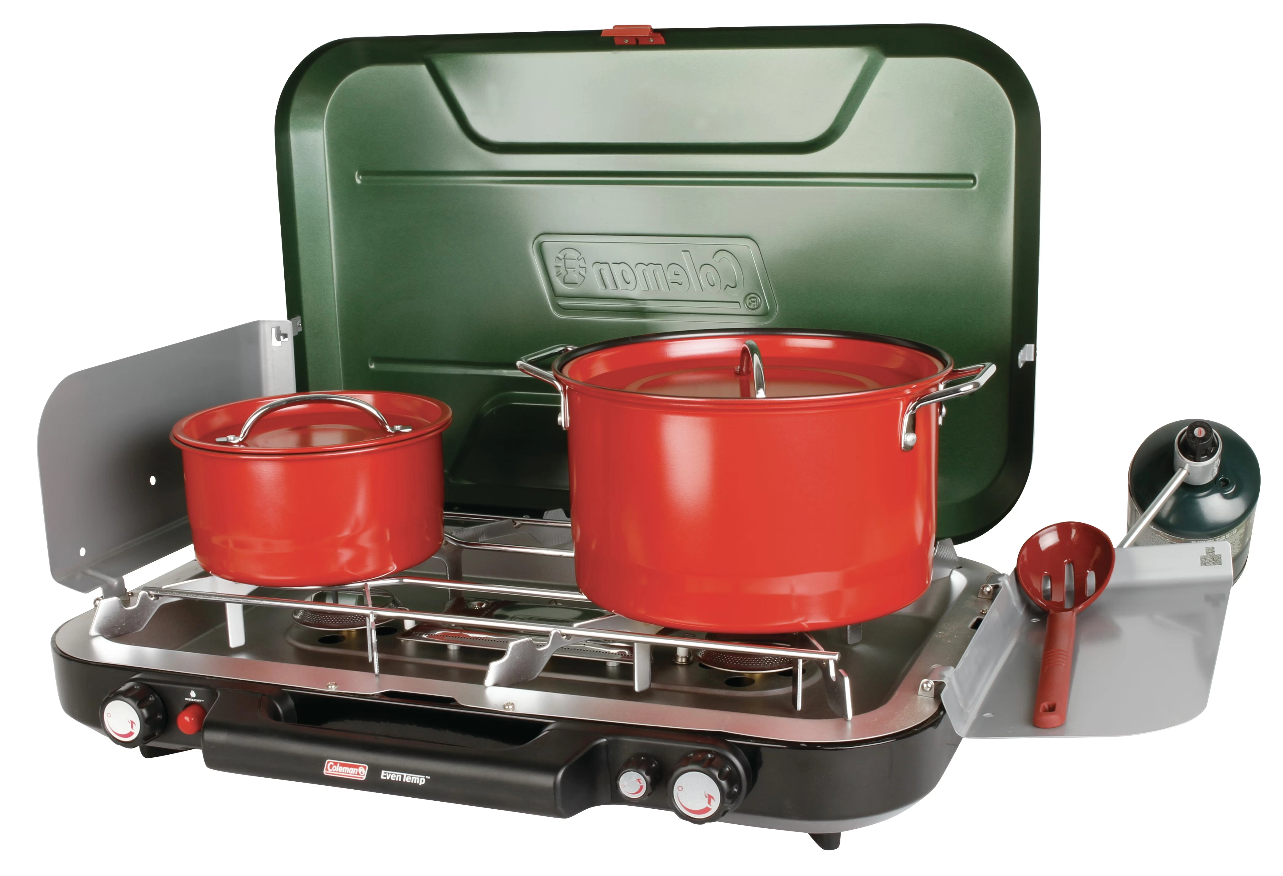 Even-Temp™ Propane Gas Camping Stove, 3-Burner 3 Even-Temp™ Propane Gas Camping Stove, 3-Burner