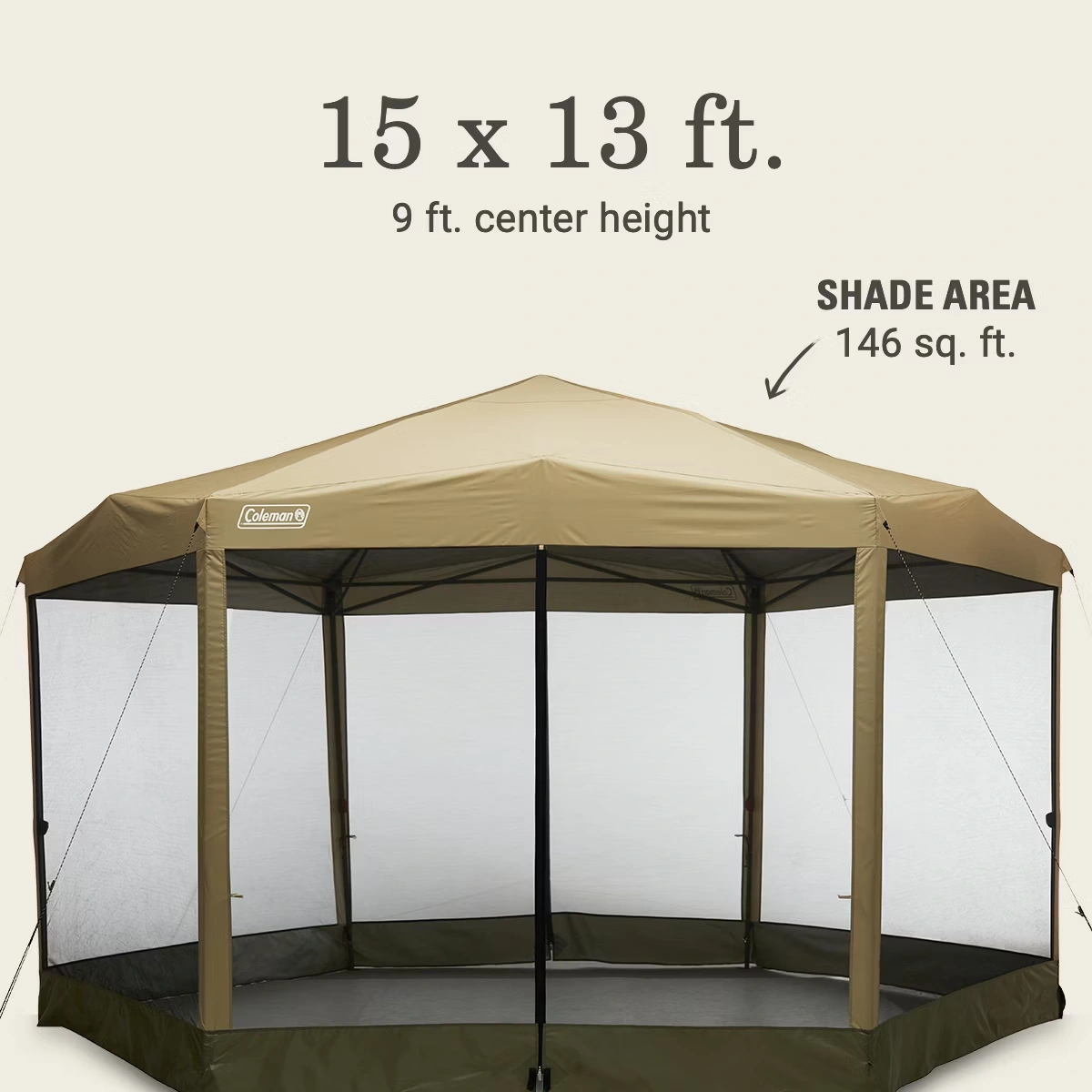 Back Home™ 15 x 13 Screen Canopy Tent 7 Back Home™ 15 x 13 Screen Canopy Tent