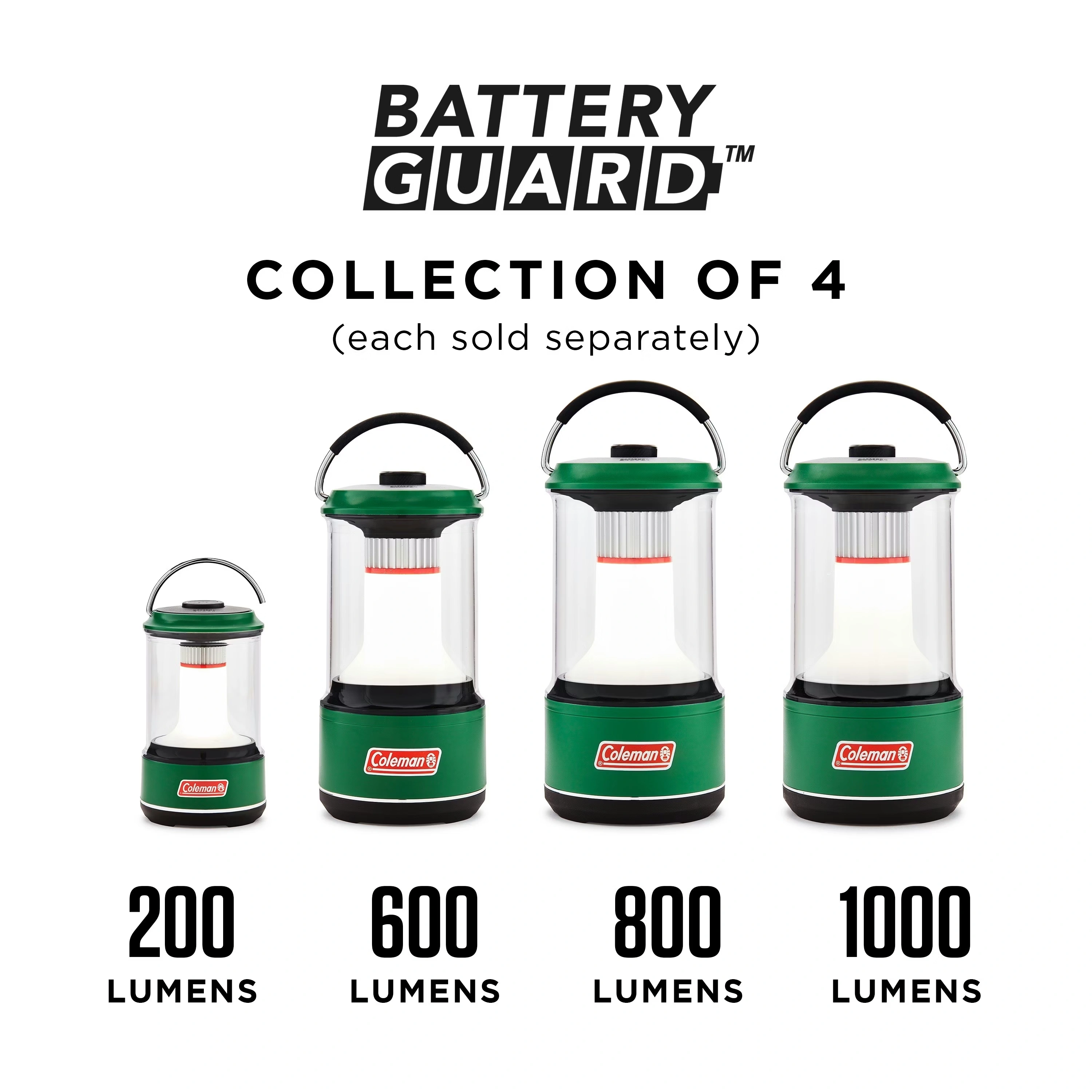 1000 Lumens LED Lantern with BatteryGuard™, Green 6 1000 Lumens LED Lantern with BatteryGuard™, Green