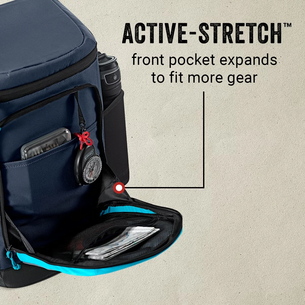 XPAND™ 30-Can Soft Cooler Backpack Blue Nights